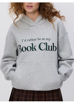 Reserved - Bluza z haftowanym napisem - jasnoszary ze sklepu Reserved w kategorii Bluzy damskie - zdjęcie 189304399