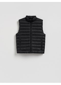 Reserved - Pikowana kamizelka z naturalnym puchem - czarny ze sklepu Reserved w kategorii Kamizelki męskie - zdjęcie 189304608