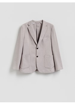 Reserved - Marynarka slim fit z dodatkiem wiskozy - bordowy ze sklepu Reserved w kategorii Marynarki męskie - zdjęcie 189304668