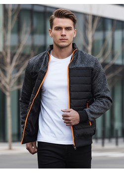 Kurtka męska przejściowa pikowana czarna Dstreet TX4395 ze sklepu DSTREET.PL w kategorii Kurtki męskie - zdjęcie 189306048