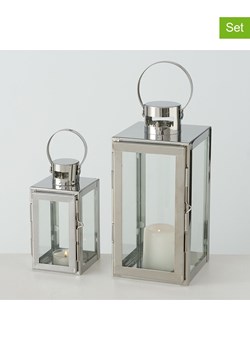 Boltze Lampiony (2 szt.) "Caruso" w kolorze srebrnym ze sklepu Limango Polska w kategorii Świeczniki - zdjęcie 189306387