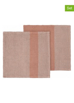 Blomus Ściereczki (2 szt.) w kolorze beżowo-jasnoróżowym do naczyń - 25 x 25 cm ze sklepu Limango Polska w kategorii Ścierki kuchenne - zdjęcie 189306796
