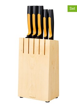 Fiskars 6-częściowy zestaw noży w kolorze czarno-żółtym ze sklepu Limango Polska w kategorii Noże kuchenne - zdjęcie 189306919