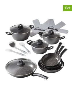 Stoneline 16-częściowy zestaw w kolorze szarym ze sklepu Limango Polska w kategorii Garnki - zdjęcie 189306949