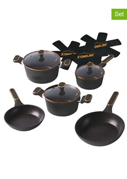 Stoneline 11-częściowy zestaw w kolorze czarnym ze sklepu Limango Polska w kategorii Garnki - zdjęcie 189306969