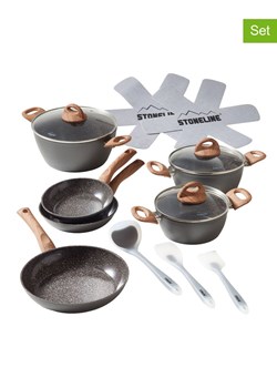 Stoneline 14-częściowy zestaw "Back to Nature" w kolorze szarym ze sklepu Limango Polska w kategorii Garnki - zdjęcie 189306979