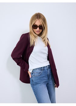 Mohito - Burgundowa marynarka - mahoń ze sklepu Mohito w kategorii Marynarki damskie - zdjęcie 189307577
