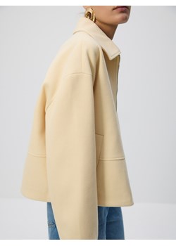 Reserved - Kurtka z kołnierzem - jasnożółty ze sklepu Reserved w kategorii Kurtki damskie - zdjęcie 189309455