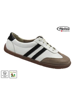 Damskie buty barefoot z naturalnej skóry Helios Komfort 469, białe PRZEDSPRZEDAŻ ze sklepu ulubioneobuwie w kategorii Półbuty damskie - zdjęcie 189310217