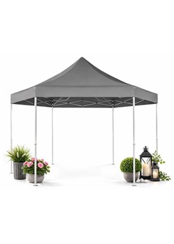 Szary rozkładany namiot ogrodowy M2-B01 ze sklepu Edinos.pl w kategorii Dekoracje i akcesoria ogrodowe - zdjęcie 189310239