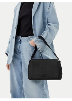 Torebka Calvin Klein Ck Must Satchel_Mono K60K613181 Czarny ze sklepu eobuwie.pl w kategorii Torebki damskie - zdjęcie 189310309