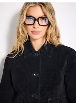 Mohito - Zamszowa kurtka - czarny ze sklepu Mohito w kategorii Kurtki damskie - zdjęcie 189313379