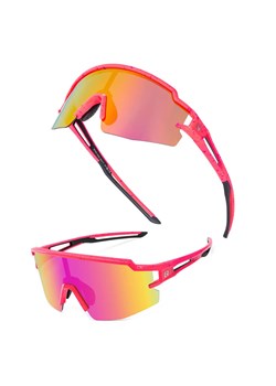 Juniorskie 6-10 lat sportowe okulary przeciwsłoneczne polaryzacyjne SP345-PINK ze sklepu Stylion w kategorii Okulary przeciwsłoneczne dziecięce - zdjęcie 189315615