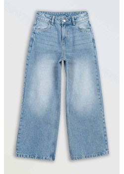 Jasnoniebieskie jeansy z szerokimi nogawkami, Rozmiar - 164, Kolor - Niebieski ze sklepu REPORTER w kategorii Spodnie dziewczęce - zdjęcie 189316689