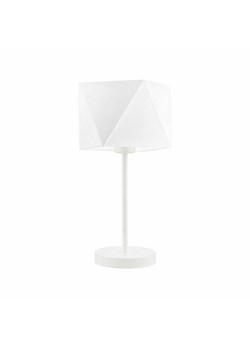 Biała lampa stołowa do salonu WUHU w minimalistycznym stylu ze sklepu Lysne w kategorii Lampy stołowe - zdjęcie 189317499
