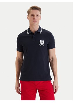 Tommy Hilfiger Polo Badge MW0MW43061 Granatowy Regular Fit ze sklepu MODIVO w kategorii T-shirty męskie - zdjęcie 189318497