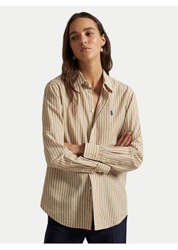 Polo Ralph Lauren Koszula 211971514501 Beżowy Classic Fit ze sklepu MODIVO w kategorii Koszule damskie - zdjęcie 189318529