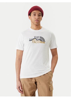 The North Face T-Shirt Mountain Line NF0A8GUX Biały Regular Fit ze sklepu MODIVO w kategorii T-shirty męskie - zdjęcie 189318566