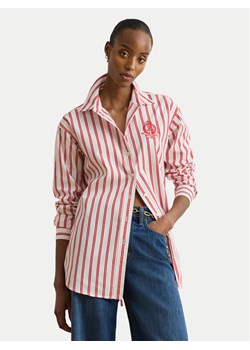 LAUREN RALPH LAUREN Koszula 200P08746002 Czerwony Relaxed Fit ze sklepu MODIVO w kategorii Koszule damskie - zdjęcie 189318619