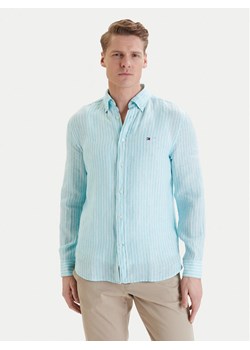 Tommy Hilfiger Koszula Bengal MW0MW42400 Turkusowy Regular Fit ze sklepu MODIVO w kategorii Koszule męskie - zdjęcie 189318639