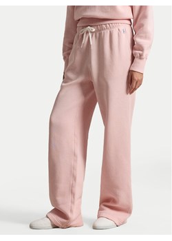 Polo Ralph Lauren Spodnie dresowe 211977959504 Różowy Wide Leg ze sklepu MODIVO w kategorii Spodnie damskie - zdjęcie 189318647