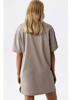 Atlantic bawełniana koszula nocna damska NLD-001-SKALNY, Kolor beżowy, Rozmiar S, ATLANTIC ze sklepu Primodo w kategorii Koszule nocne - zdjęcie 189319655