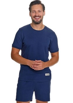 Doctor Nap piżama męska z prążkowanej bawełny PMB.7413.COSMOS, Kolor granatowy, Rozmiar M, Doctor Nap ze sklepu Primodo w kategorii Piżamy męskie - zdjęcie 189319758