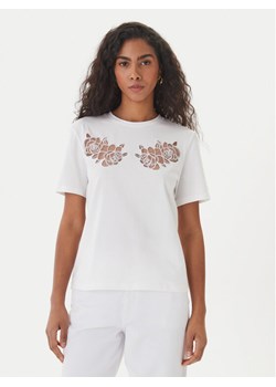 Fracomina T-Shirt FS26ST3001J401E5 Biały Regular Fit ze sklepu MODIVO w kategorii Bluzki damskie - zdjęcie 189322737
