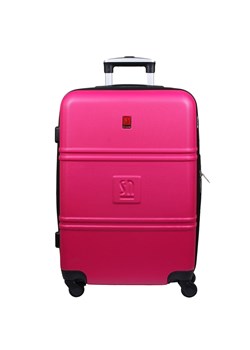 Fuksja duża walizka 75 cm poszerzana  Art Class Collection ze sklepu Słoń Torbalski w kategorii Walizki - zdjęcie 189323709