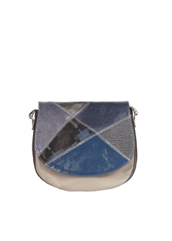 popielata torebka damska skórzana Mała Zu listonoszka p ze sklepu Słoń Torbalski w kategorii Listonoszki - zdjęcie 189323735