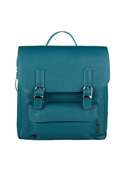 zielony plecak skórzany  na laptop Teofila ze sklepu Słoń Torbalski w kategorii Plecaki - zdjęcie 189323775