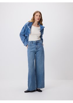 Reserved - Sweter z krótkim rękawem - złamana biel ze sklepu Reserved w kategorii Swetry damskie - zdjęcie 189324219