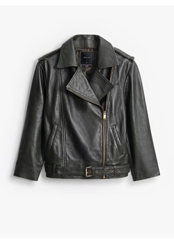 Mohito - Kurtka skórzana - ciemny zielony ze sklepu Mohito w kategorii Kurtki damskie - zdjęcie 189324388