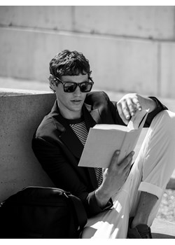 Reserved - Okulary przeciwsłoneczne z polaryzacją - czarny ze sklepu Reserved w kategorii Okulary przeciwsłoneczne męskie - zdjęcie 189324685