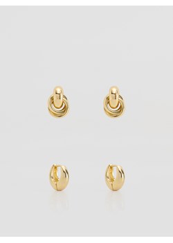 Reserved - Zestaw kolczyków - złoty ze sklepu Reserved w kategorii Kolczyki - zdjęcie 189324788