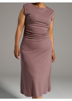 Sinsay - Sukienka z marszczeniami - fioletowy ze sklepu Sinsay w kategorii Sukienki - zdjęcie 189325447