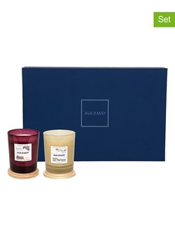 AVA &amp; MAY 2-częściowy zestaw prezentowy "Grapes &amp; Bubbles" - 180 g ze sklepu Limango Polska w kategorii Świece i dyfuzory - zdjęcie 189325866