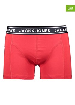 Jack &amp; Jones Bokserki (3 pary) w kolorze czarno-czerwono-antracytowym ze sklepu Limango Polska w kategorii Majtki męskie - zdjęcie 189326309