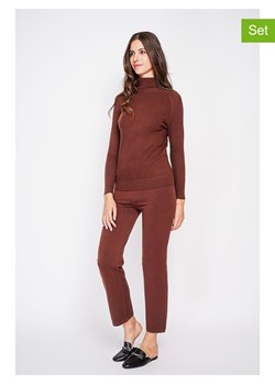 William de Faye 2-częściowy zestaw w kolorze brązowym ze sklepu Limango Polska w kategorii Swetry damskie - zdjęcie 189326538