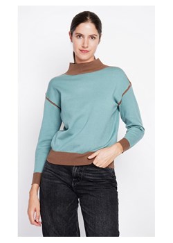 William de Faye Sweter w kolorze turkusowo-karmelowym ze sklepu Limango Polska w kategorii Swetry damskie - zdjęcie 189326715