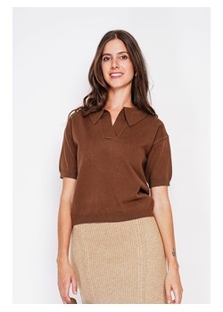 William de Faye Sweter w kolorze jasnobrązowym ze sklepu Limango Polska w kategorii Swetry damskie - zdjęcie 189326826