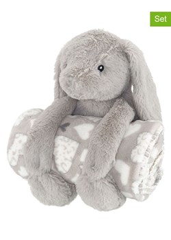 4Living 2-częściowy zestaw "Bunny" w kolorze szarym ze sklepu Limango Polska w kategorii Tekstylia - zdjęcie 189327469