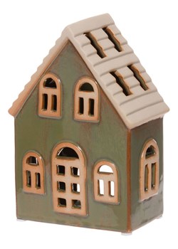 4Living Świecznik "Copenhagen" w kolorze zielonym - 10 x 14 x 6,5 cm ze sklepu Limango Polska w kategorii Świeczniki - zdjęcie 189327497