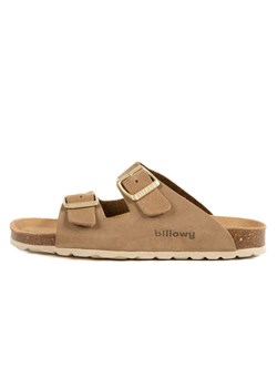 billowy Skórzane klapki w kolorze brązowym ze sklepu Limango Polska w kategorii Klapki damskie - zdjęcie 189331206