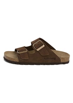 billowy Skórzane klapki w kolorze brązowym ze sklepu Limango Polska w kategorii Kapcie dziecięce - zdjęcie 189331818