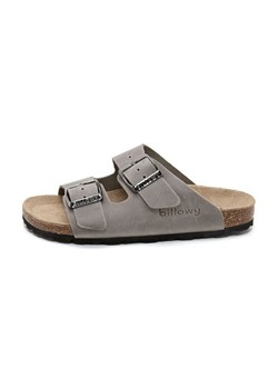 billowy Skórzane klapki w kolorze szarym ze sklepu Limango Polska w kategorii Kapcie dziecięce - zdjęcie 189331836