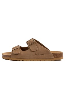 billowy Skórzane klapki w kolorze brązowym ze sklepu Limango Polska w kategorii Klapki męskie - zdjęcie 189331957