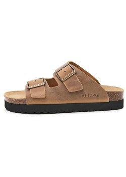 billowy Skórzane klapki w kolorze brązowym ze sklepu Limango Polska w kategorii Klapki damskie - zdjęcie 189332567