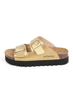 billowy Klapki w kolorze złotym ze sklepu Limango Polska w kategorii Klapki damskie - zdjęcie 189332837