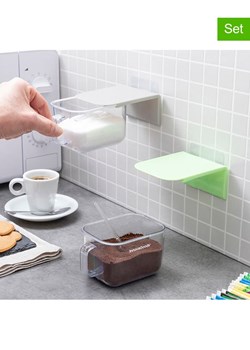 InnovaGoods Samoprzylepne pojemniki kuchenne (2 szt.) w kolorze zielonym ze sklepu Limango Polska w kategorii Pojemniki kuchenne - zdjęcie 189339036